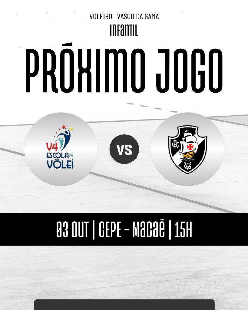 Vasco da Gama: equipe sub-17 de vôlei feminino entra em quadra em Macaé