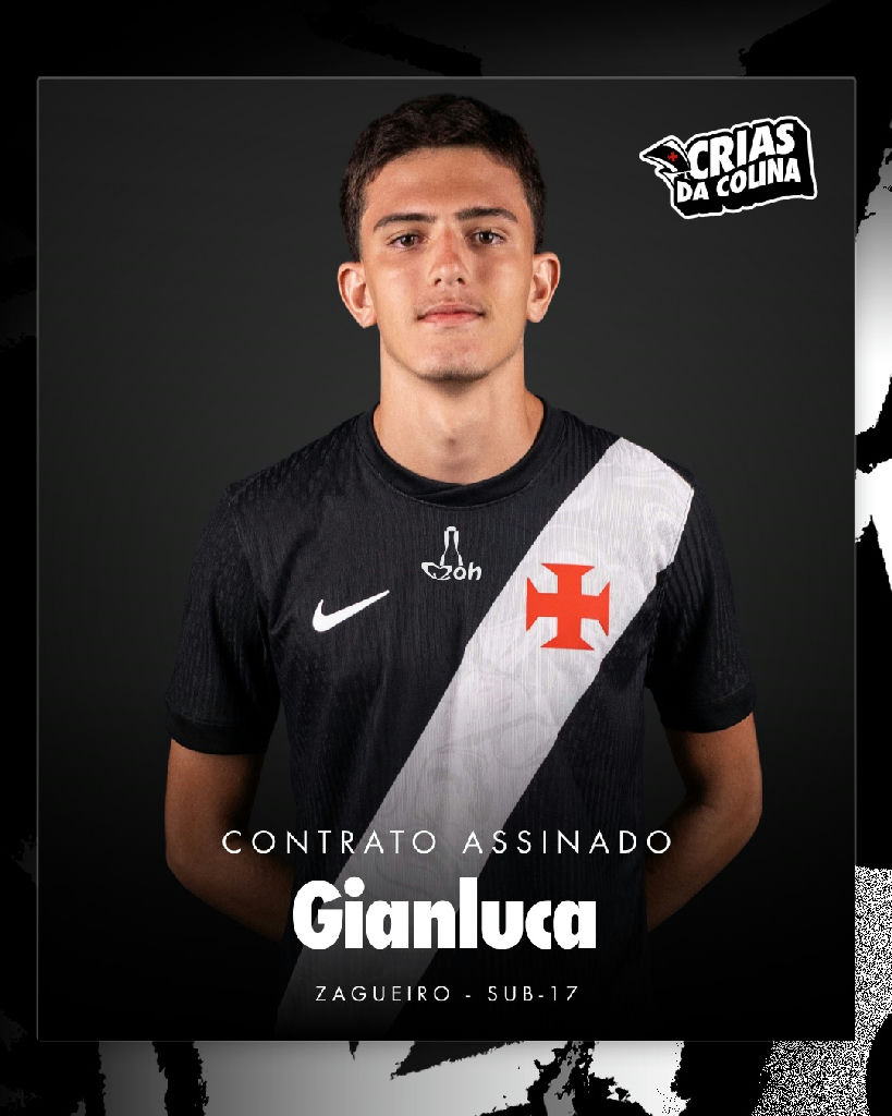 Vasco da Gama oficializa primeiros contratos profissionais de Gianluca e Oseias Pessanha