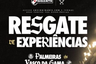 Vasco da Gama prepara experiências exclusivas para sócios no confronto contra o Palmeiras