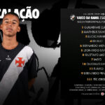 Vasco define escalação para confronto com o São Gonçalo no Guilherme Embry