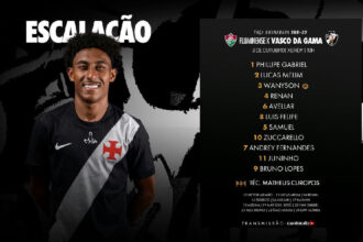 Vasco define escalação para o clássico contra o Fluminense na Taça Guanabara
