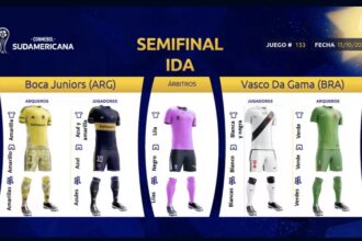 Vasco define uniforme para o confronto decisivo contra o Boca Juniors na Bombonera