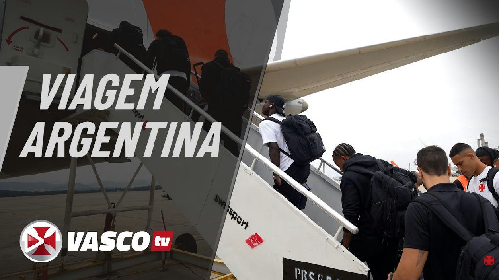 Vasco desembarca em Buenos Aires para compromisso internacional com apoio da torcida