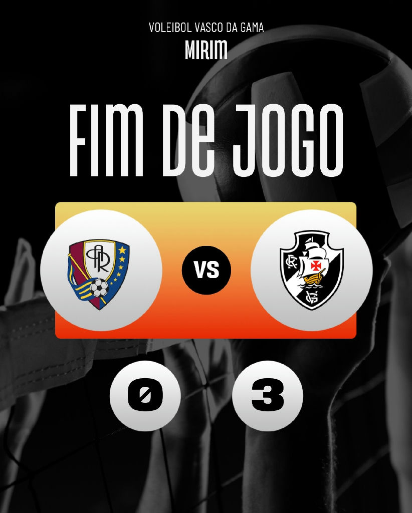 Vasco domina Atlético Real e conquista vitória expressiva no vôlei mirim