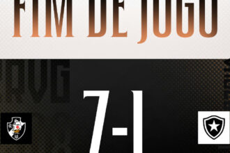 Vasco domina Botafogo com goleada por 7 a 1 no estadual de futsal