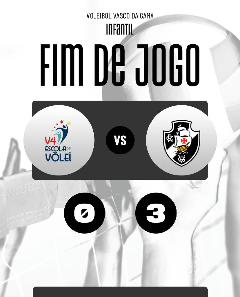Vasco domina V4 e mantém invencibilidade no vôlei feminino sub-17