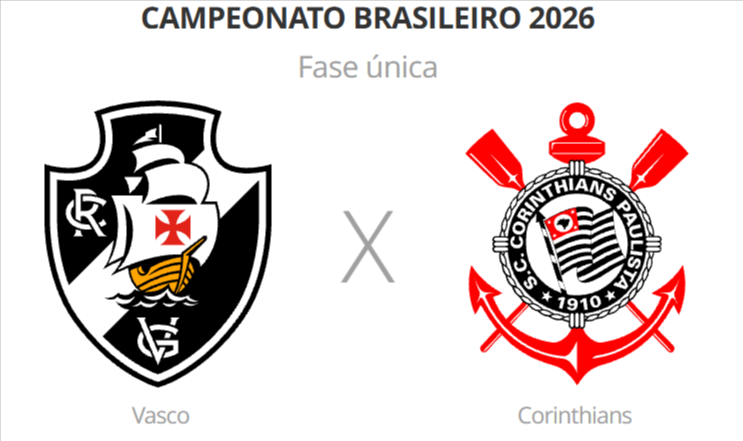 Vasco e Corinthians duelam em São Januário em confronto direto contra o rebaixamento