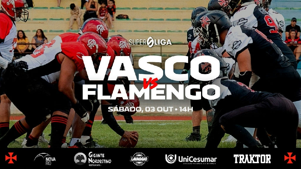 Vasco e Flamengo se enfrentam em duelo decisivo pela Superliga de futebol americano