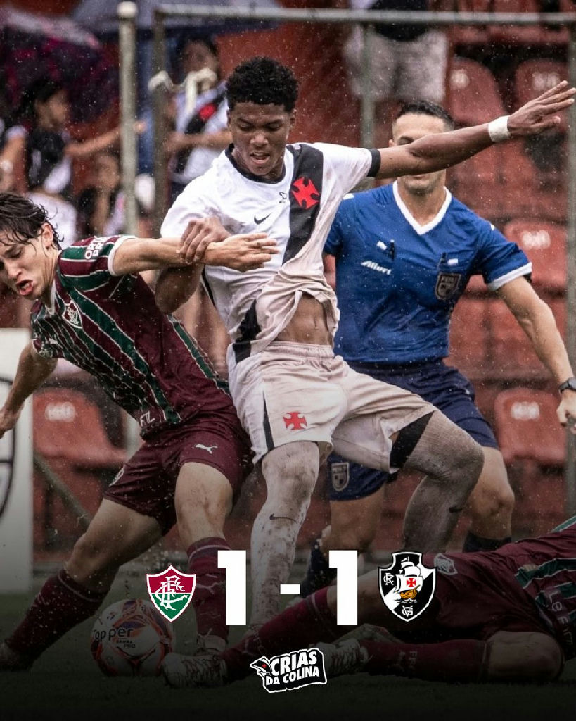 Vasco e Fluminense empatam em clássico pelo Campeonato Carioca Sub-20