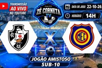 Vasco e madureira disputam partida amistosa na categoria sub-dez