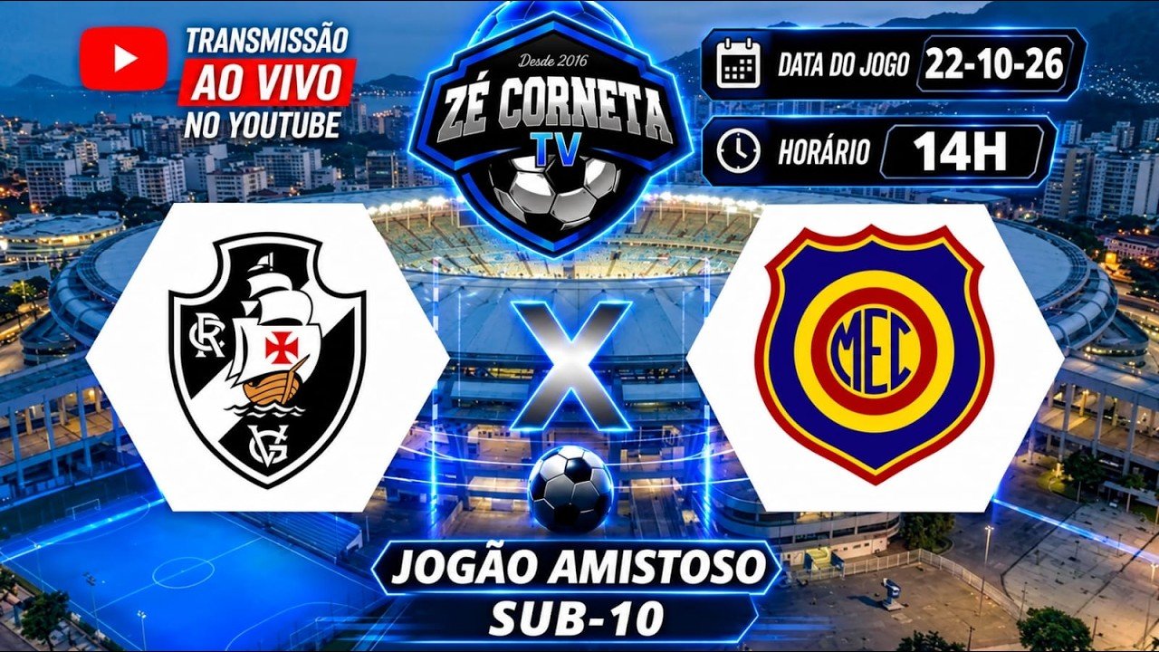 Vasco e madureira disputam partida amistosa na categoria sub-dez