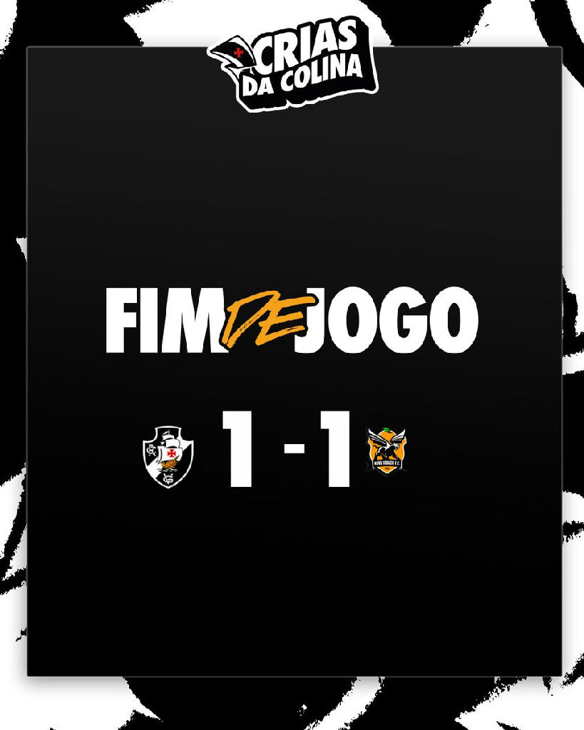 Vasco e Nova Iguaçu empatam pela segunda rodada da Copa Rio Sub-15