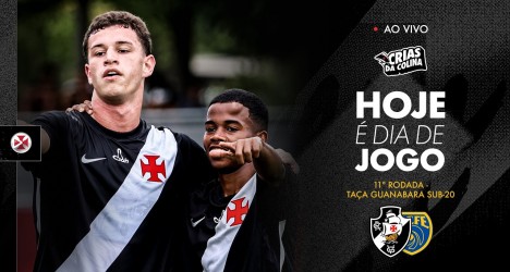 Vasco e Sampaio Corrêa duelam pelo sub-20 na Taça Guanabara com transmissão ao vivo