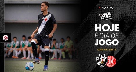 Vasco enfrenta o nova Cidade pela Copa Rio sub-15 em transmissão ao vivo