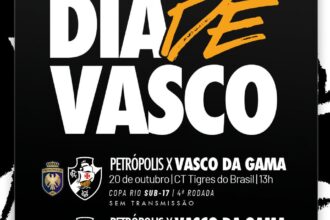 Vasco entra em campo contra o petrópolis pelas categorias sub-15 e sub-17 da copa rio