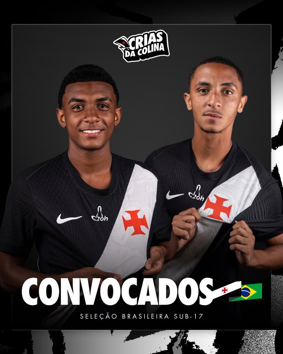 Vasco exalta convocação de dupla para o mundial sub-17