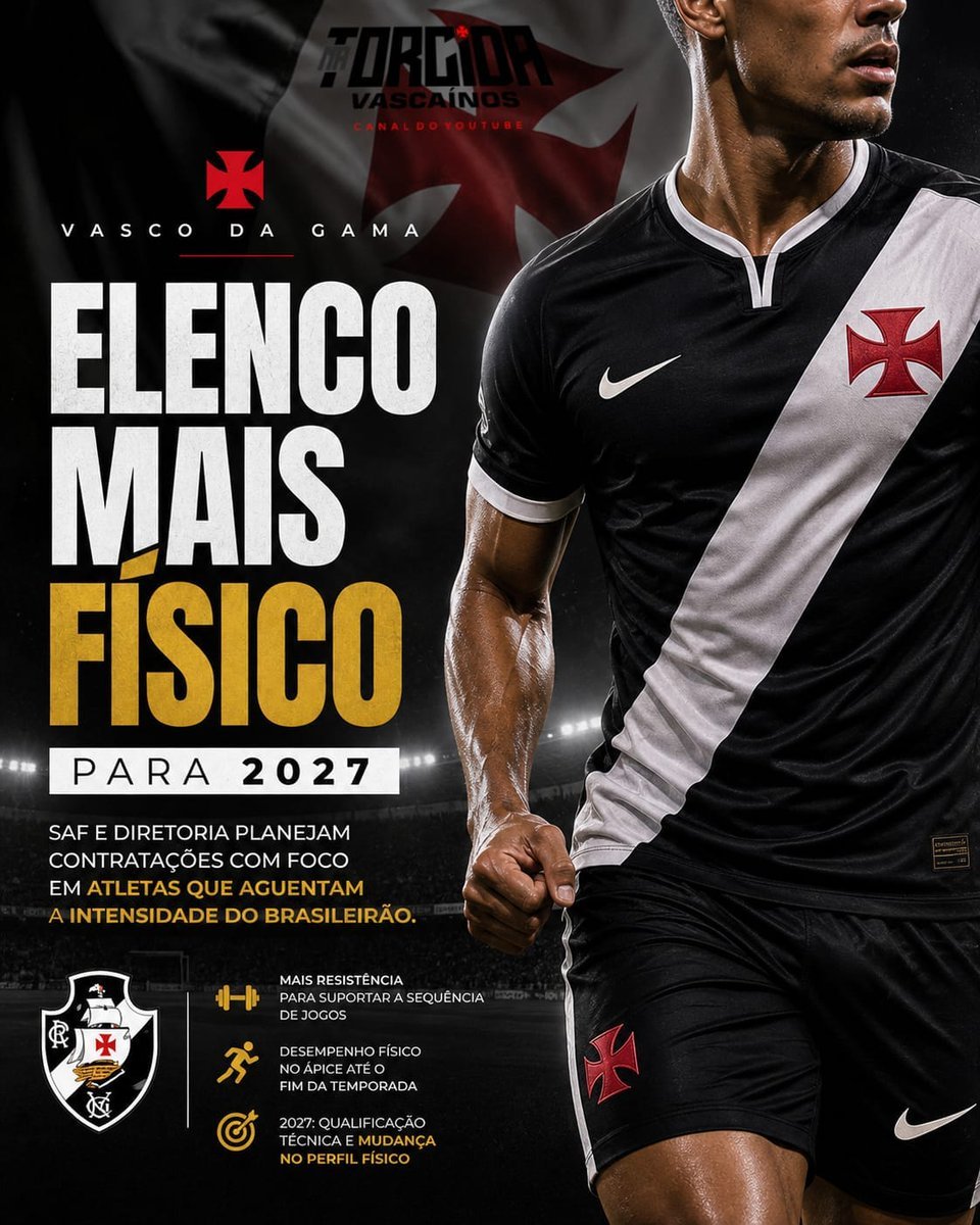 Vasco foca em elenco mais físico e planeja reestruturação para a temporada de 2027