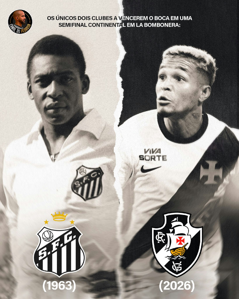 Vasco iguala feito histórico do Santos de Pelé ao vencer o Boca Juniors na Bombonera