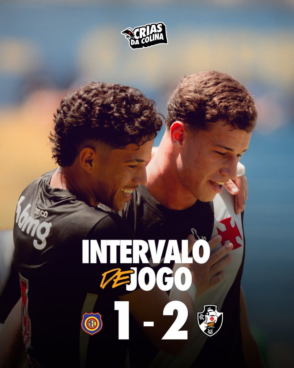 Vasco lidera o placar contra o Madureira no primeiro tempo pelo Carioca Sub-20