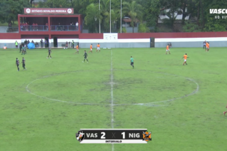 Vasco mantém vantagem sobre o Nova Iguaçu no intervalo da Copa Rio Sub-17