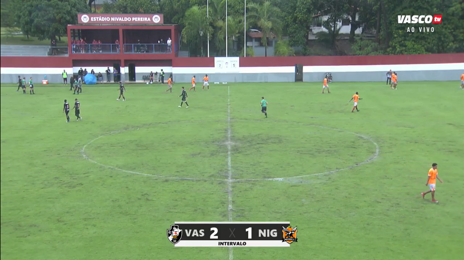 Vasco mantém vantagem sobre o Nova Iguaçu no intervalo da Copa Rio Sub-17