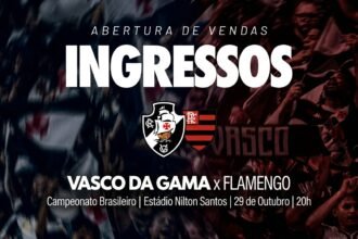 Vasco reabre comercialização de bilhetes para clássico no Engenhão e altera setorização