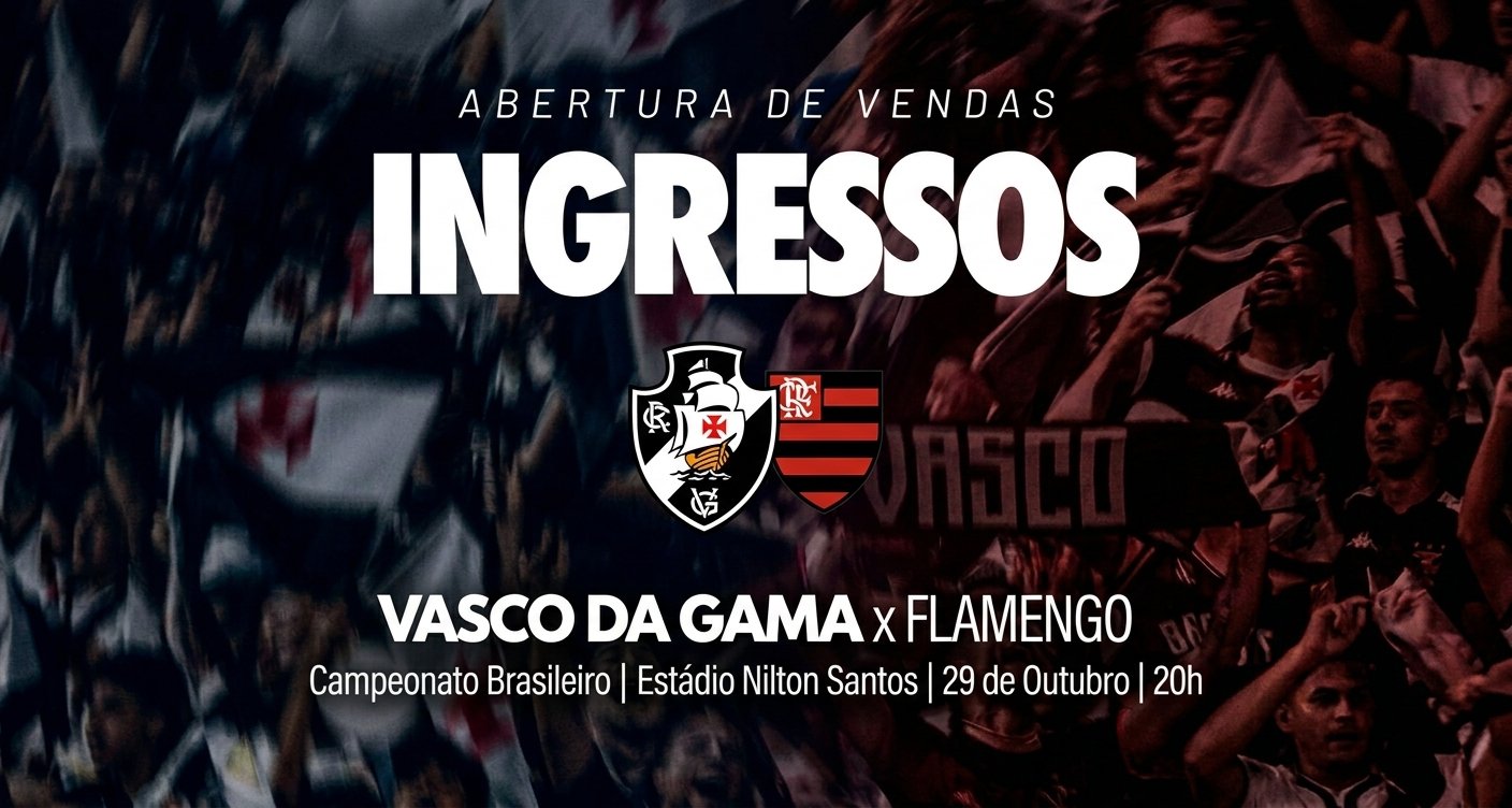Vasco reabre comercialização de bilhetes para clássico no Engenhão e altera setorização