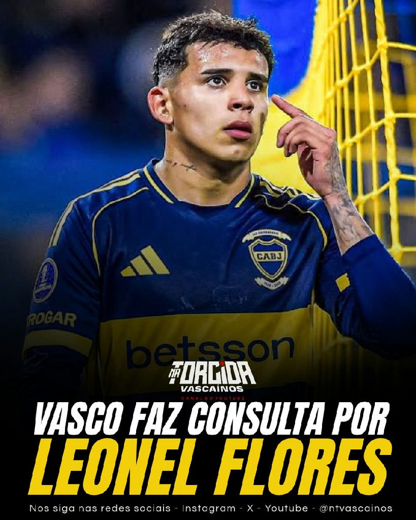 Vasco realiza consulta por Leonel Flores, atacante do Boca Juniors