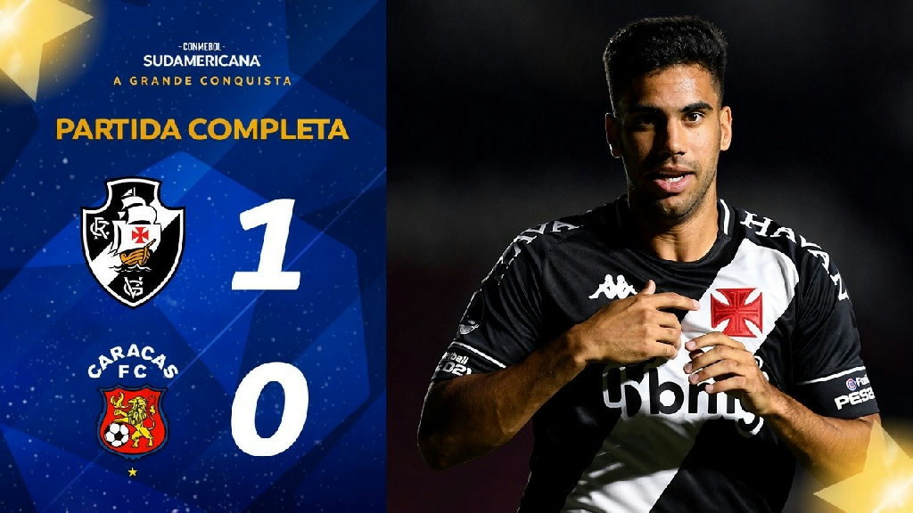 Vasco vence Caracas por 1 a 0 em duelo histórico pela Sul-americana