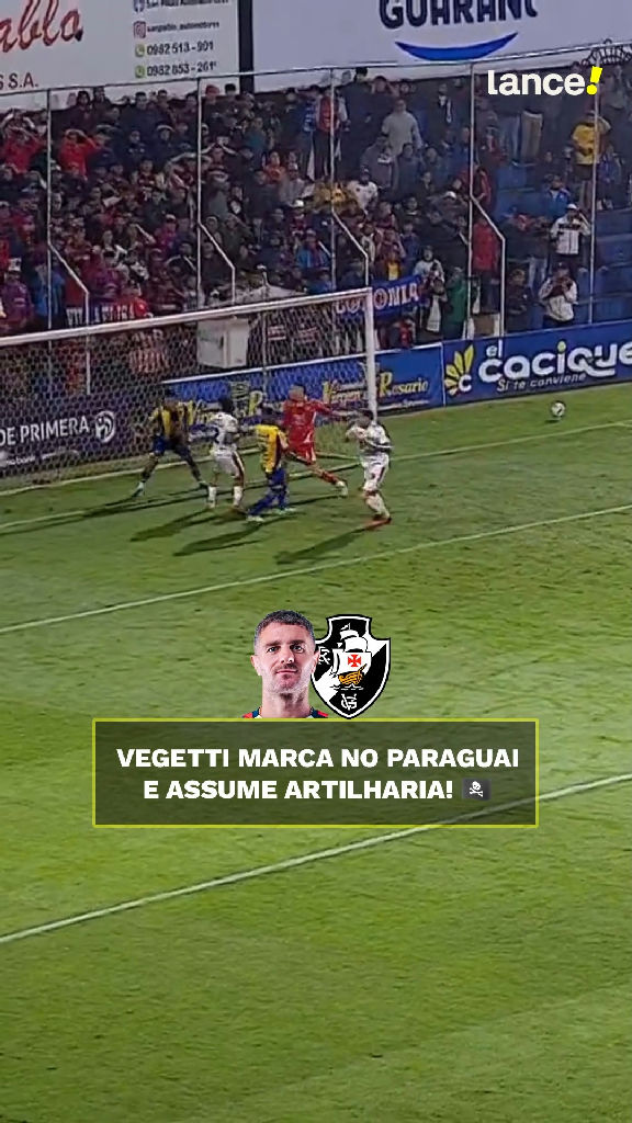 Vegetti brilha no Paraguai e assume a artilharia isolada do campeonato nacional