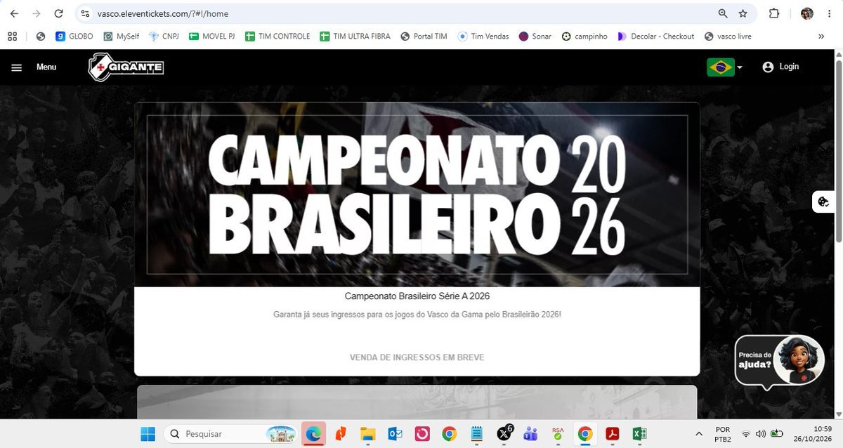 Venda de ingressos para partida entre Vasco e rival é suspensa temporariamente