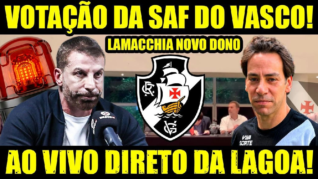 Votação da SAF do Vasco movimenta bastidores na sede da Lagoa