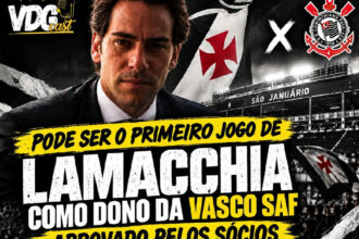 Votação de sócios pode oficializar Lamacchia na SAF do Vasco antes de jogo com Corinthians