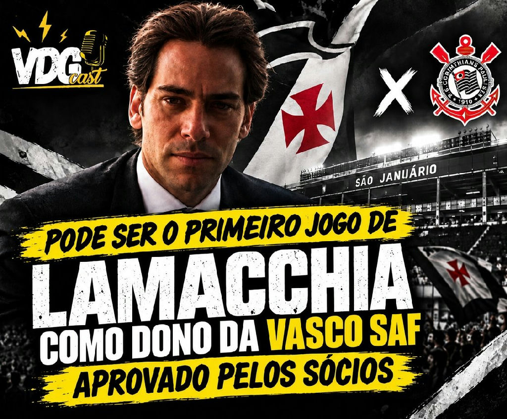 Votação de sócios pode oficializar Lamacchia na SAF do Vasco antes de jogo com Corinthians