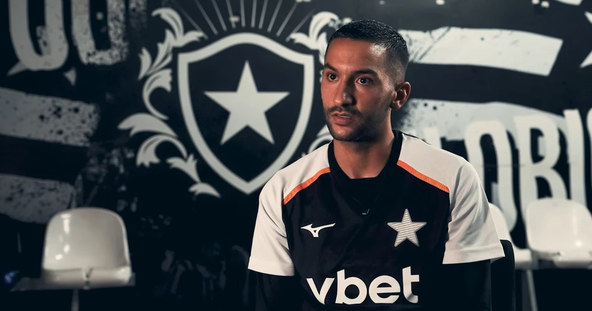 Ziyech projeta futuro vitorioso e busca títulos com a camisa do Botafogo